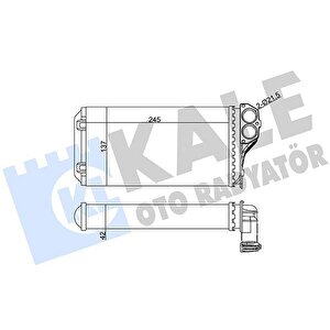 Kalori̇fer Radyatörü 307 00 242x135x42 / Ac Al/mknk
