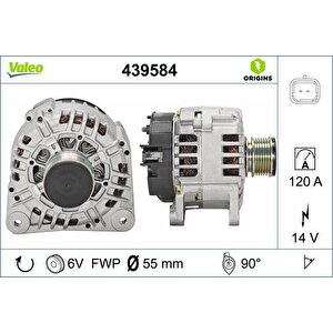 Alternatör 14v 125a Renault Clio Ii 01 06 Kangoo 01 06 Clio Symbol 01 09 Symbol Ii 08 Duster 10 Logan 06 Sandero 08 1.5dci