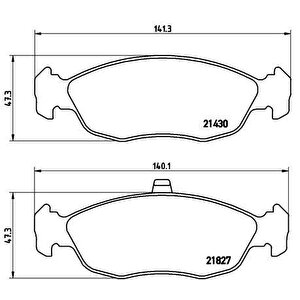 Ön Balata Fi̇şsi̇z P306 93-01 Xsara 2.0 16v 97-05 P106-saxo 1.4-1.6 Gdb1322