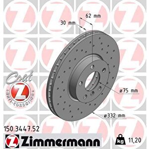 Fren Diski On 332mm Bmw E70 F15 E71 F16 Deli̇kli̇