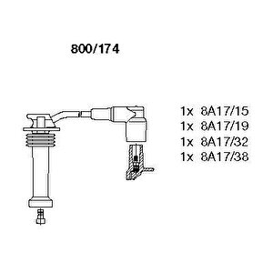 Buji̇ Kablosu Tk Fiesta 96 Focus 98-04 -fusion 02 Mondeo 07 1.6 Zetec