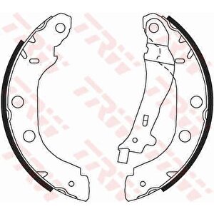 Arka Pabuç Balata Kng 1.2 1.5dci̇ 1.6 1.9 97 05 Nissan Primera 1.6 1.8 2.0td 96-01 228x42