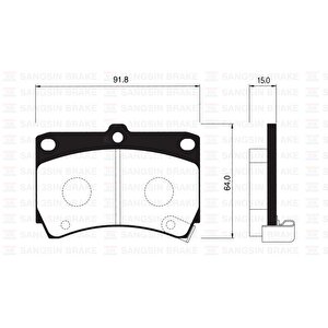 Ön Fren Balata Mazda 323 1.6l B6 Bg 89-95 / 1.5l Z5 Dohc Ba 96-98