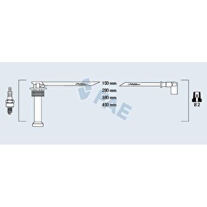 Buji̇ Kablosu Tk Fiesta 96 Focus 98-04 -fusion 02 Mondeo 07 1.6 Zetec