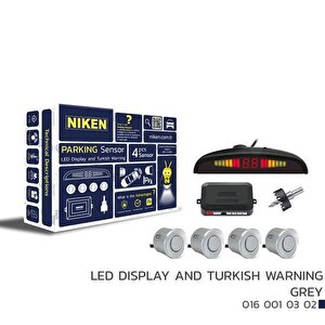 Park Sensörü Led Ekran Ve Turkce Uyari Gri̇ 22mm