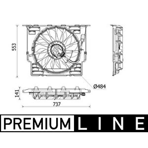 Fan Motoru Premium Line Bmw G30 F90 G31 B47 D20