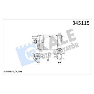 Turbo Radyatörü Intercooler Clio Iv 12 Captur 13 Logan Ii 12 Sandero Ii 12 Symbol Iii 13 0.9tce 1.2tce 1.5dci 255x226x64 Brazi̇ng Mt
