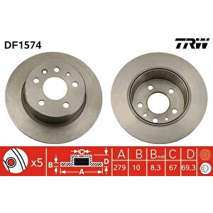 Fren Diski Arka Mercedes W115 C123 S123 W116 W126 W123
