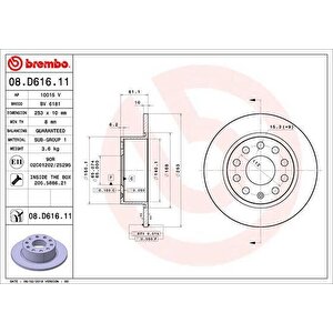 Fren Di̇ski̇ Arka Skoda Octavia Iii 12 20 253x10x61.4