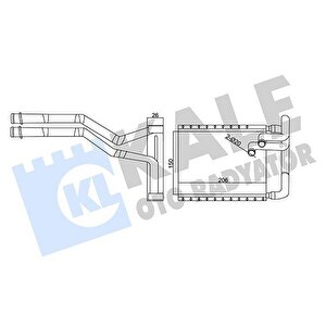 Kalori̇fer Radyatörü Hyundai İ30 1.4l 1.6l G4fa G4fc Benzinli 07-12 1.6l D4fb Dizel 07-11 - Alemi̇ny Um