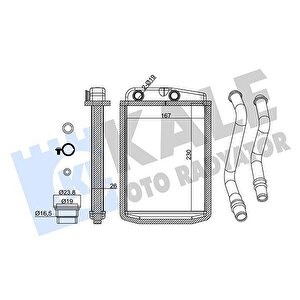 Kalori̇fer Radyatörü Peugeot Boxer Iii Citroen Jumper Fiat Ducato Iii 06 230x163x26