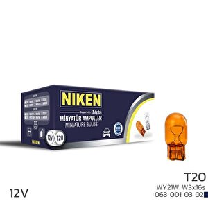 Niken T20 Di̇psiz Ampul 93 Wy21w Amb W3x16s 10lu