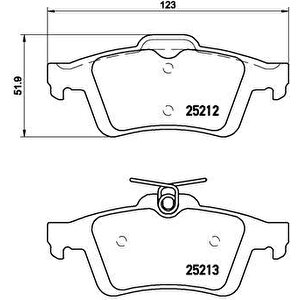 Arka Balata Focus Ii Cmax 03 Connect 02 Laguna Iii 07 Opel Vectra C 02 Signum 03 Citroen C5 08 Peugeot P508 10 18 1647875980-4254.a8