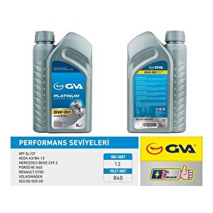 Motor Yaği 5w30 1 Lt Platinum Tam Senteti̇k Api Sl/cf
