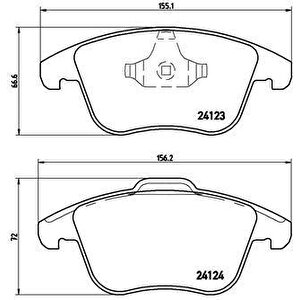 On Fren Balatasi Evoque 12-18 Freelander 2 06-14 / Mondeo Iv 07 / S Max Galaxy 07 Volvo S60 Ii 1.5 T3 15 18 S80 Ii 2.0 08 12 V60 I 11 15 V70 Iii 09 15 Xc70 Ii 09 12