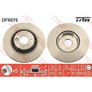 Ön Fren Aynasi Adet Volvo S40 2004-2012 C70 Ii 2006-2013 V40 2012 V50 04-12 320x5-dl