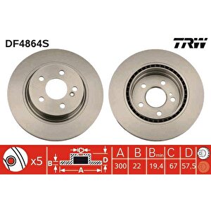 Fren Diski Arka Mercedes W204 S204 C207 A207