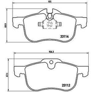 Ön Balata Rover 75 1.8-2.0 Gdt-v6-2.5 V6 Mg Zt 160-190 02-05