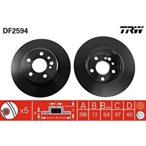 Fren Diski Arka Mercedes S-class W140 91 98