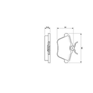 Arka Fren Balatasi Alfa Romeo 156 97 05 166 98 07 164 93 98 Lancia Kappa 95 01