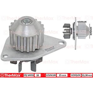 Devirdaim Su Pompasi P106-p206-p207-p307-bipper-nemo-partner-berlingo-c2-c3-saxo-xsara 1.4 Tu3jp-tu3a 1.4 8v Mqp Fiat Fiorino 1.4 Kft.-kfv