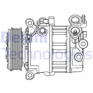 Klima Kompresoru Ford Focus Iii 11 1.6 Tdci Mondeo Iv 07 14 1.6 Tdci Volvo V60 I 10 V40 10 V50 10 S60 Ii 10 S40 Ii 10 C30 10 1.6d D 4162 T