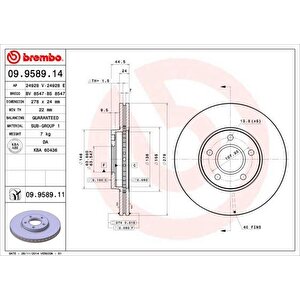 On Fren Disk Aynasi Connect 1.8tdci 02 13 Abs Li 278x24x5dl Havali