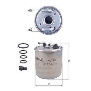 Yakit Filtresi Mercedes Om640 Om642 Om651 W169 W245 W204 W212 X164 W164 X204 W221 W222 B906