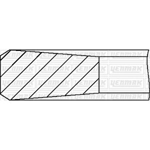 Motor Segmani 0.50 Farkli 75.00 Mm Focus Iii 1.6 Tdci 115ps 12 Courier 14 1.6 Tdci Citroen C4 Ds5 Ds4 1.6 Hdi / 308 3008 508 5008