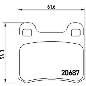 Fren Balatasi Arka Mercedes W201 83 93
