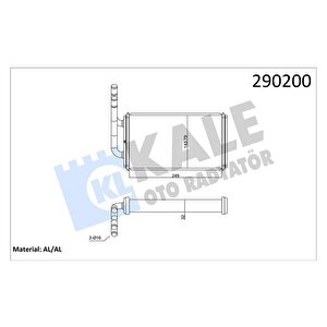 Kalorifer Radyatoru Transit 2.0 2.5d 85 92 T12 T15 92 00 Aliminyum Brazing