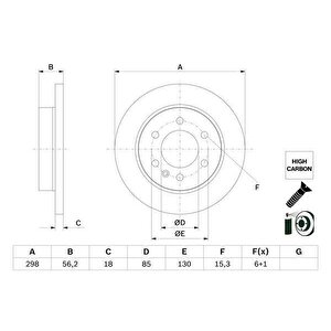 Fren Diski Arka Mercedes Sprinter B907 B910 18 Elektronik Park Freni
