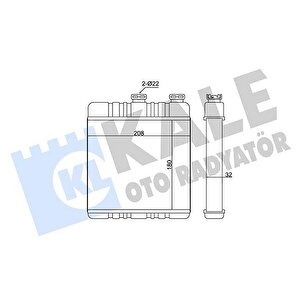 Kalori̇fer Radyatörü Astra G-zafira 206x180x32
