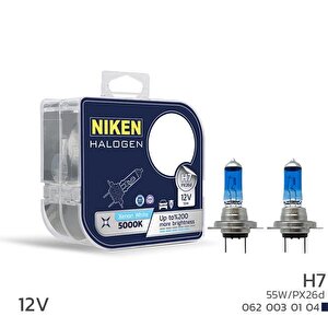 Niken 12v H7 55w Beyaz Işik Ampul Px26d 5000k