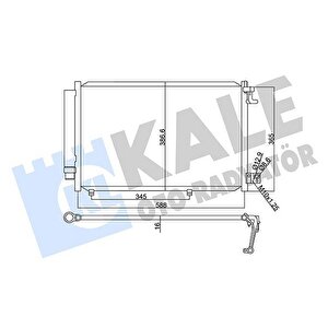 Klima Radyatoru Kondenseri̇ Fiesta Vi 1.25 1.4 16v 1.4tdci 08 14