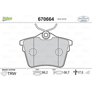 Arka Fren Balatasi Peugeot P407 1.6 Hdi 1.8-2.0 04 607 00 Citroen C5 08
