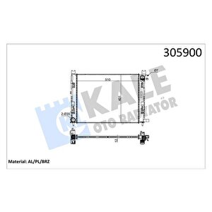 Motor Su Radyatoru Captur I 12 Clio Iv 12 Dokker 12 Symbol Iii 14 Sandero Ii 12 0.9 Tce 1.2 Tce 1.5 Dci 1.6 506x414x18