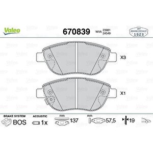 Ön Balata Corsa D Büyük Ti̇p 1.3 Cdti 07/06 Fiat 500l 12 0.9t 1.4 1.3d Mtj 1.6d Mtj