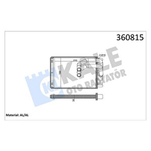 Kalori̇fer Radyatörü Hyundai Matrix 1.5l Crdi 01- 1.6l G4ed 01-10 - Alemi̇nyum