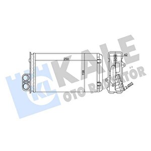 Kalori̇fer Radyatörü Mgn 97-99 Scenic 01-03 1.4-1.6-1.9-2.0 16v 260x158