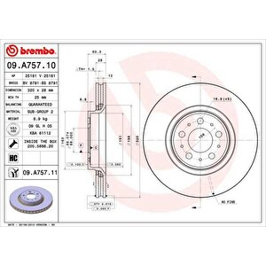 On Fren Disk Aynasi Havali S60 00 10 S80 00 10 V70 01 10 Xc70 02 10 S80 I 00 06