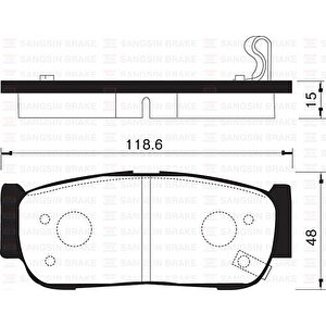 Arka Fren Balata Hyundai Santafe 2.0l Crdi 06-