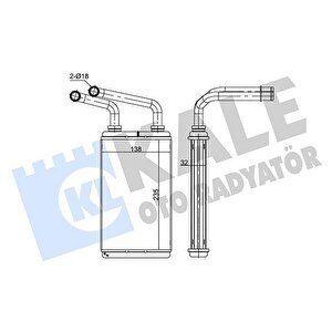 Kalori̇fer Radyatörü Master-movano 2.5-3.0 Dti-dci 235x145x42