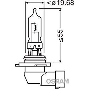 Ampul 12v Hb3 9005 60w P20d
