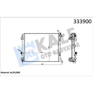 Radyatör Mgn Iv 1.5dci-1.6 Dci Ac Mek. Atom. Al Pl Brz