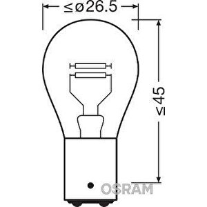 Ampul 24v 1016 Stop 21/5w Çi̇ft Duy Şaşi Tirnak