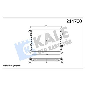 Radyatör Albea 1.3 Jtd-palio Ym-strada 06 Ac 520x395x42 2 Sira Alb Si̇stem
