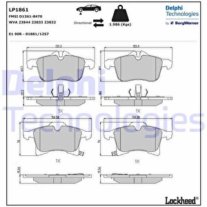Ön Balata Astra H 04 Meriva 03 Zafira 05 Corsa C D 03 Combo 04
