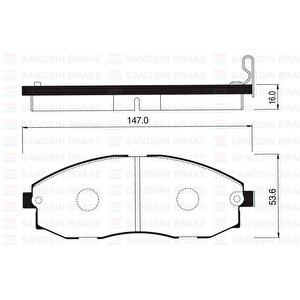 Ön Fren Balata Hyundai H100 Starex 2.5l D4bh Tc. Tci Panelvan 96-07