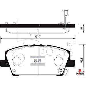 Ön Fren Balata Honda Civic 1.8l R18a Vtec Fk2 Hatchback 06- / 1.4l L13z1 Fk1 Sport 09-